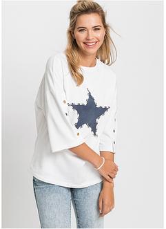 Sweat en coton brodé - Bleu ciel - ENFANT | H&M FR