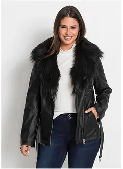 Veste avec col en synthétique, bonprix