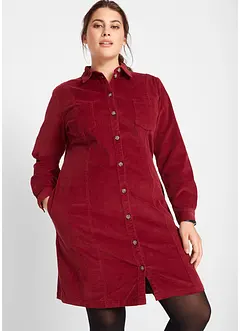 Robe en velours côtelé extensible, bonprix