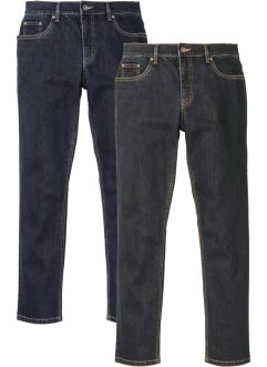 Lot de 2 jeans extensibles Slim Fit Straight, John Baner JEANSWEAR
