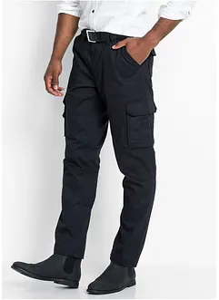 Pantalon cargo thermo avec traitement Teflon, Loose Fit, Straight, bonprix