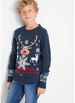 Pull de Noël en fine maille, bonprix