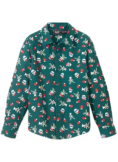 Chemise garçon manches longues avec motifs de Noël, Slim Fit, bpc bonprix collection