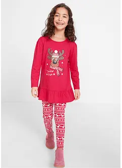 T-shirt de Noël et legging fille (ens. 2 pces.), bonprix