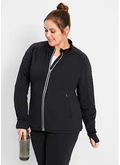 Gilet sweat thermo avec imprimé réfléchissant, bonprix