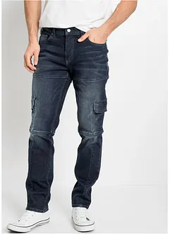 Jean stretch cargo Slim Fit, Straight, bonprix