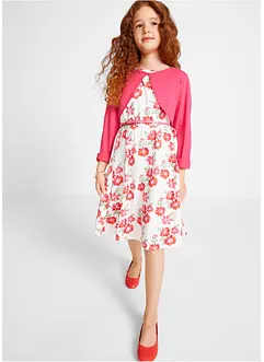 Robe + ceinture + boléro fille (ens. 3 pces), bonprix