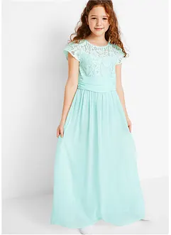 Robe en crêpe avec dentelle, bonprix