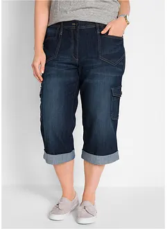 Jean 3/4 cargo stretch, taille normale, bonprix