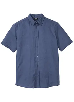 Chemise manches courtes en lin mélangé léger, bonprix