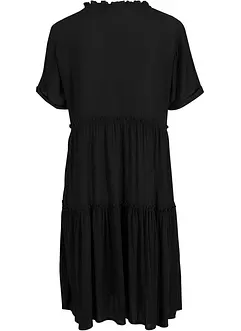 Robe en crépon de viscose, longueur genou, détail encolure, bonprix