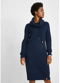 Robe en maille à col châle, bonprix