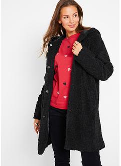 Veste en maille peluche à capuche, bpc bonprix collection