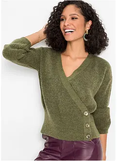 Pull oversize cache-cœur, bonprix