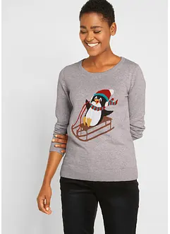 Pull de Noël en maille fine, bonprix