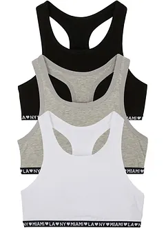 Lot de 3 brassières avec coton doux, bonprix