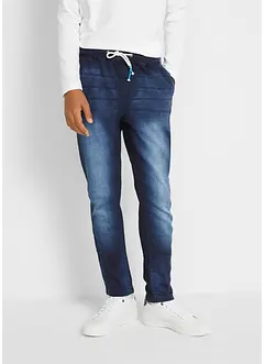 Pantalon jogger droit effet denim, Regular, bonprix
