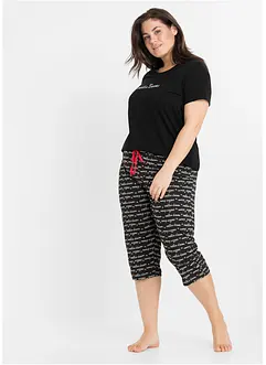 Pyjama corsaire 100% coton, bonprix