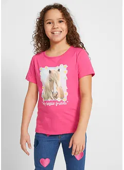 Lot de 2 T-shirts fille en coton, bonprix