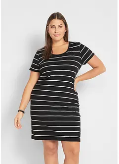 Robe en jersey extensible à manches courtes, bonprix