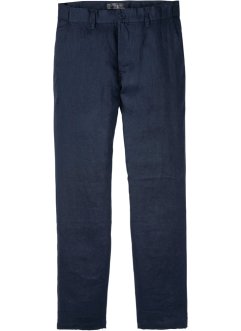 Pantalon chino en lin avec taille confortable Regular Fit, Straight, bpc selection