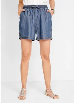 Short en denim léger avec du lin, bonprix