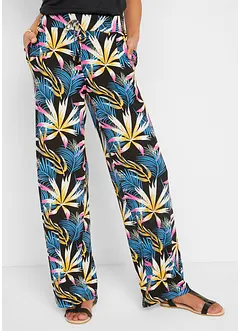 Pantalon palazzo en jersey doux, bonprix