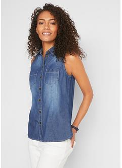 Chemise en jean, sans manches, John Baner JEANSWEAR