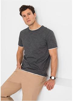 T-shirt 2 en 1, manches courtes, bpc bonprix collection