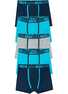Lot de 5 boxers avec coton doux, bonprix