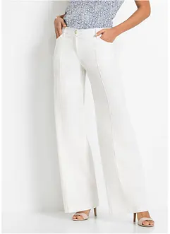 Pantalon palazzo en lin mélangé, bonprix