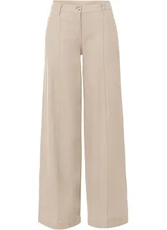 Pantalon palazzo en lin mélangé, bonprix