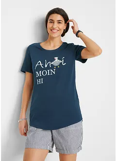 T-shirt coton à imprimé marin, bonprix