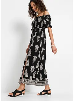 Robe col Bardot en viscose fluide, bonprix