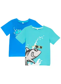 Lot de 2 T-shirts garçon en coton, bonprix