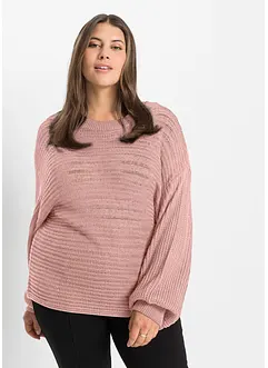 Pull en maille ajourée oversize, bonprix