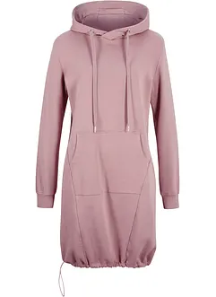 Robe sweat à capuche et élastique à la base, bonprix