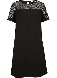 Robe courte avec empiècement à sequins, bonprix