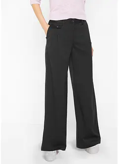 Pantalon Marlène large avec taille confortable et pinces, bonprix