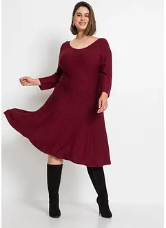 Robe en maille à rayures, bonprix