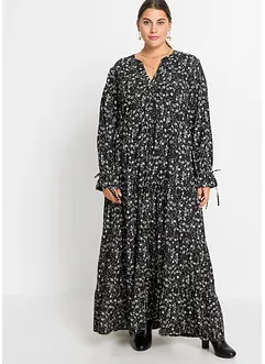 Robe longue imprimée en viscose, bonprix