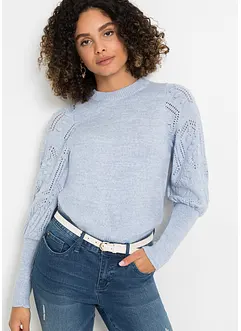 Pull à motif ajouré, bonprix