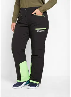 Pantalon de ski thermo fonctionnel avec pare-neige, étanche, Straight, bonprix