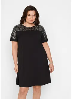 Robe à empiècement en paillettes, bonprix