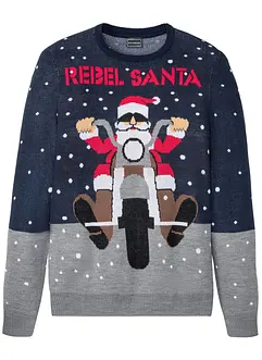 Pull avec motif de Noël, bonprix