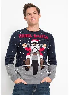 Pull avec motif de Noël, bonprix