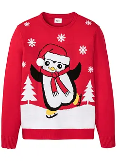 Pull avec motif de Noël, bonprix