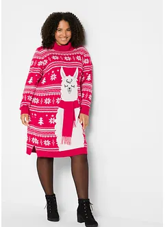 Robe en maille à motif de Noël, bonprix