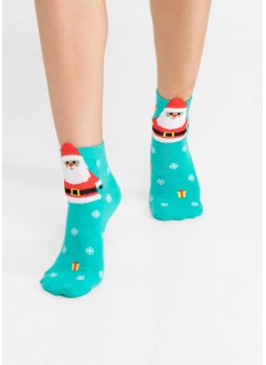 Festive Socks lot de 2 paires chaussettes bouclées bébé Noël 3 tailles 