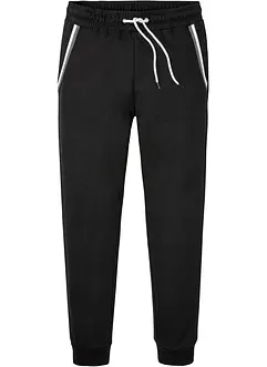 Pantalon de jogging à détails contrastants, 100% coton, bonprix
